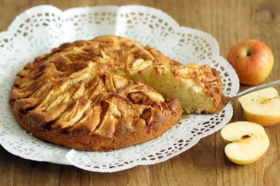 Rezeptbild: Rustikaler Apfelkuchen