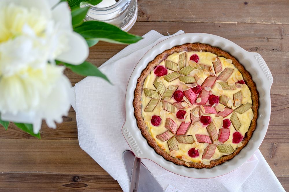 Rezeptbild: Gesunde Rhabarbertarte