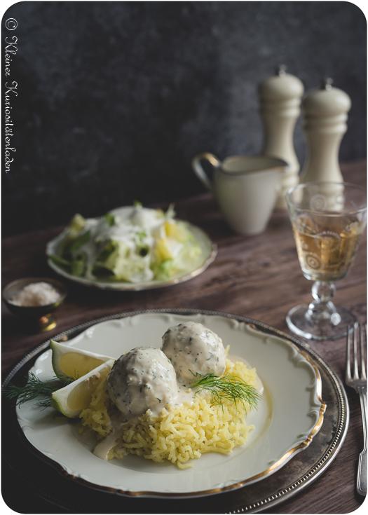 Rezeptbild: Hechtklößchen mit Zitronen-Dill-Sauce