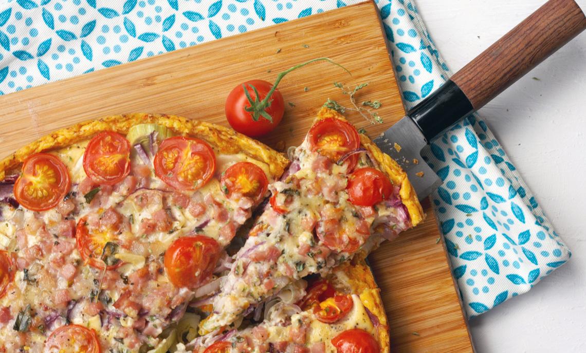 Rezeptbild: Tarte mit Gemüse, Käse und Speck