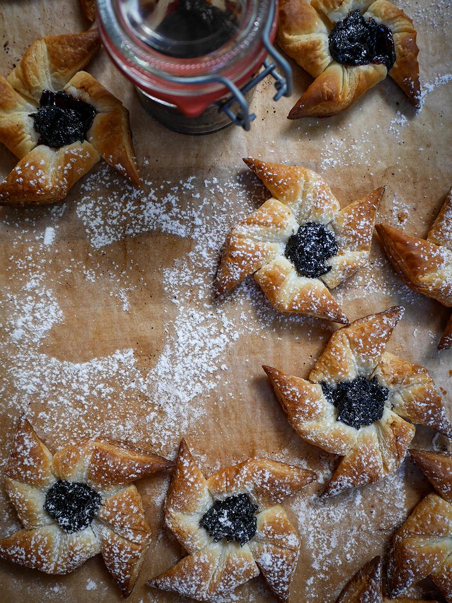 Rezeptbild: Joulutorttu – finnische Weihnachtssterne