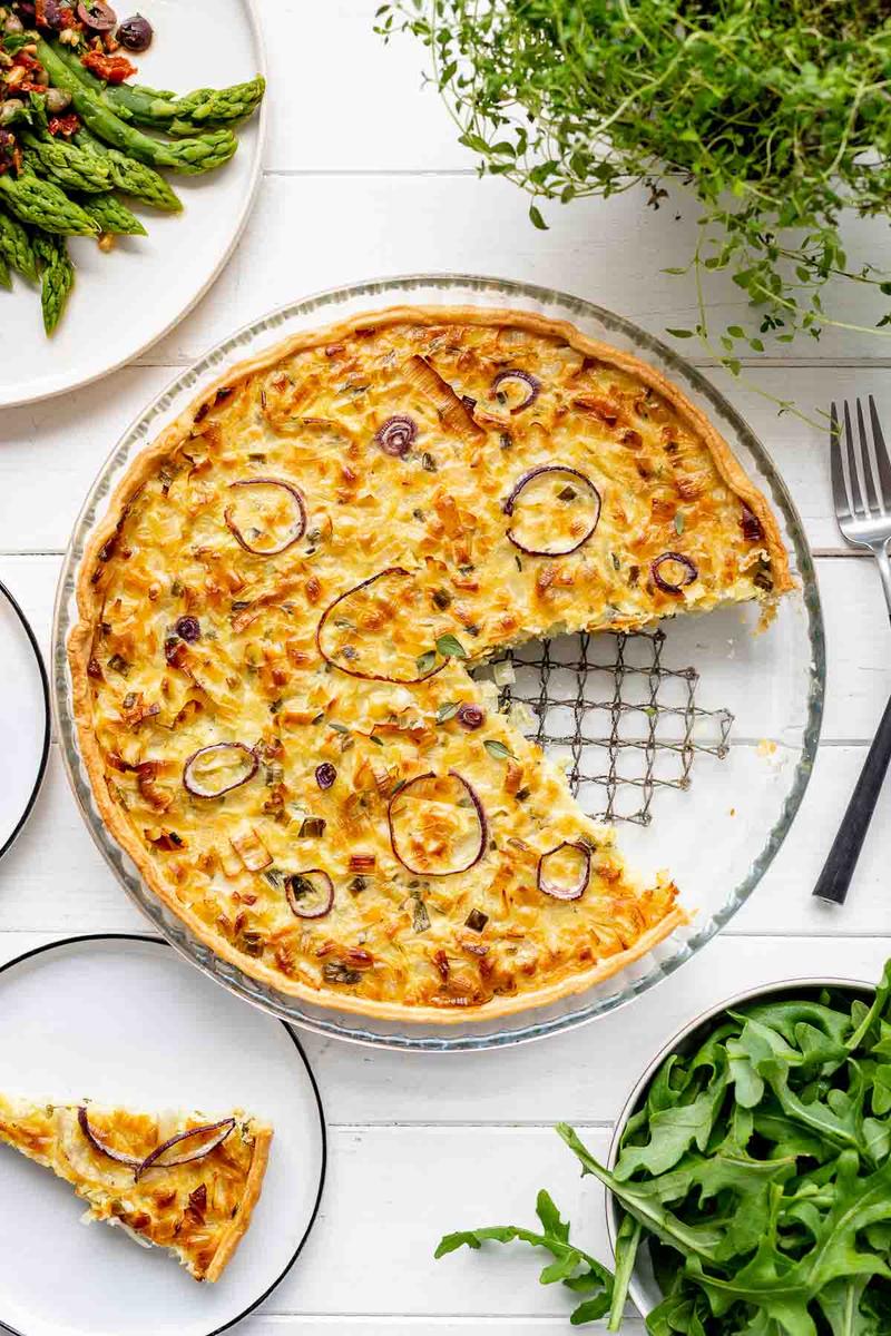 Rezeptbild: Klassischer Zwiebelkuchen – vegetarisches Rezept