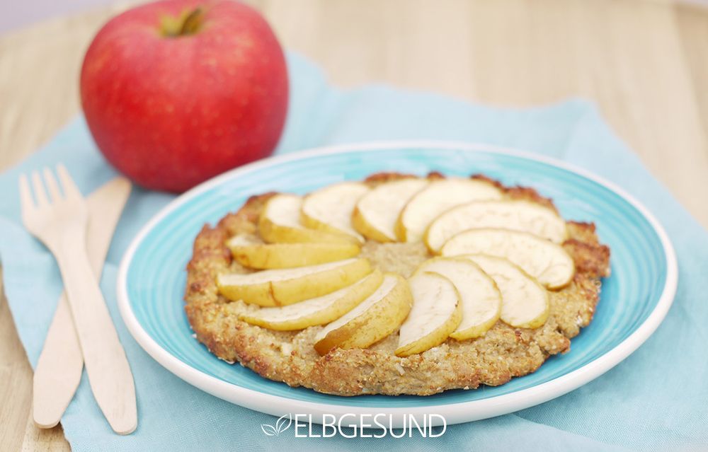 Rezeptbild: Kuchengenuss ohne Reue: himmlische Apfel-Pizza