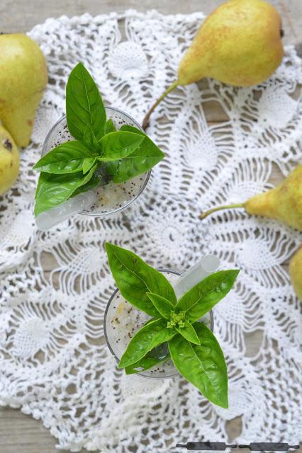 Rezeptbild: Birnen Basilikum Mojito 